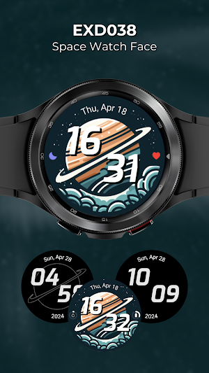 EXD038: Galaxy Art Watch Face Screenshot 0