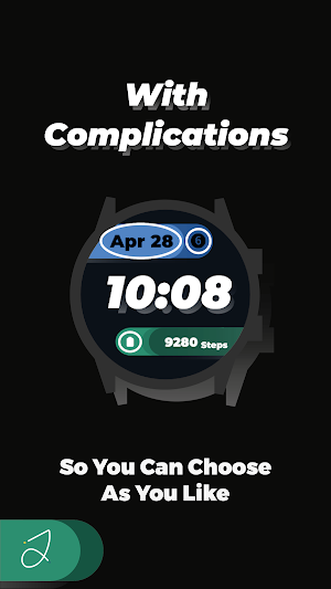 Simple Shadow Watch Face Screenshot 2