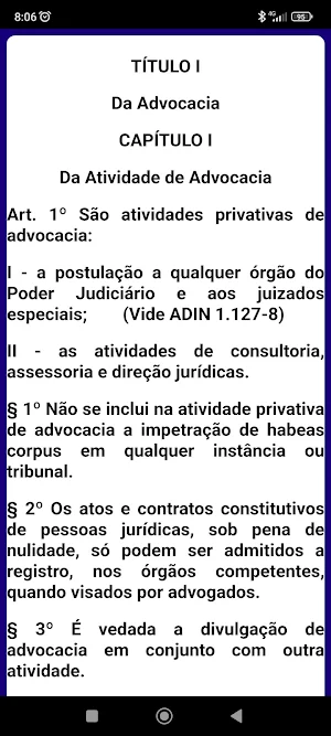 Estatuto da OAB 2023 Screenshot 2