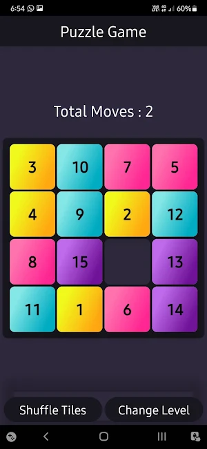 Sliding Puzzle : Number Puzzle Screenshot 3