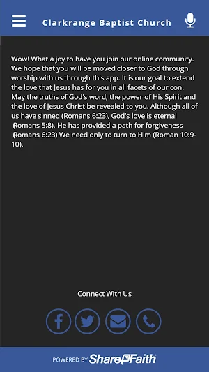 Clarkrange Baptist Church Screenshot 1