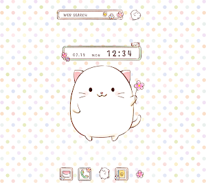Cute Wallpaper Roly Poly Cats Theme Screenshot 0