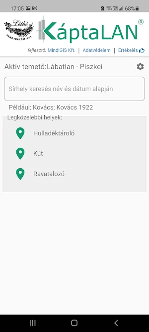 MindiGIS KáptaLAN - Léthé Screenshot 1