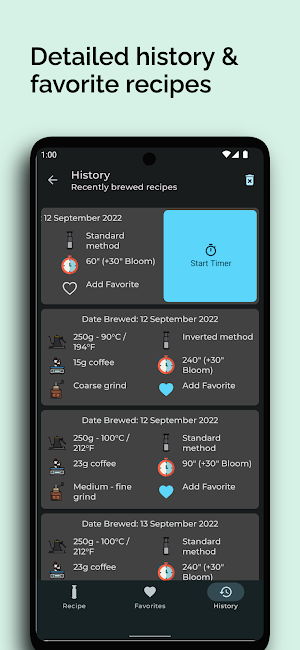 AeroPress Recipes Screenshot 3