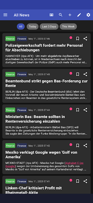Simple RSS Reader Screenshot 0