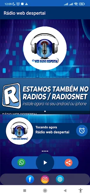 Rádio Web Despertai Screenshot 1
