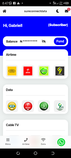 Sureconnectdata Screenshot 1