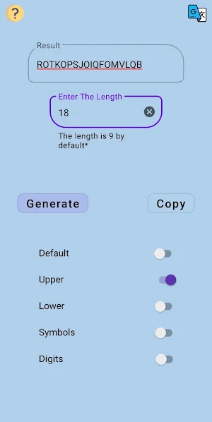 Password Builder Screenshot 0