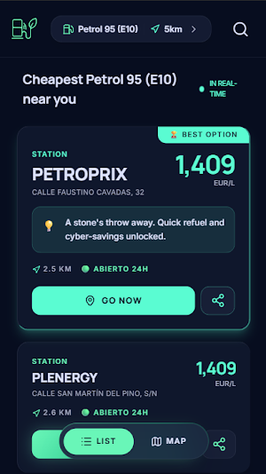 EcoNav: Cheap Gas Stations Screenshot 0