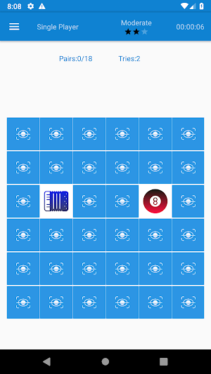 Memory game Screenshot 2