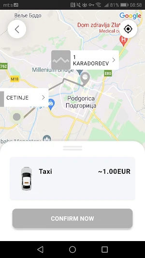 Naš taxi Podgorica Screenshot 2