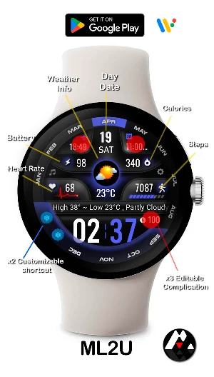 ML2U 230 Watch Face Screenshot 1