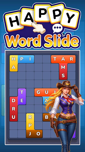 Happy Word Slide Game Screenshot 1