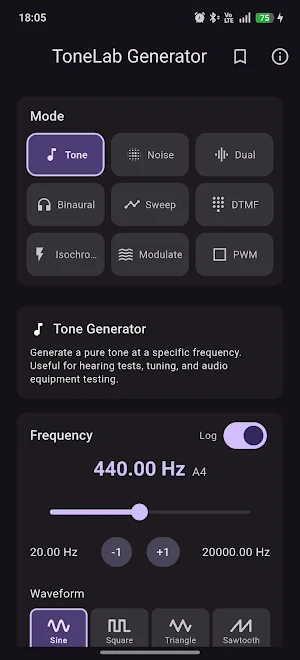 ToneLab Generator Screenshot 2