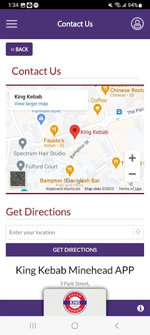 King Kebab Minehead APP Screenshot 3