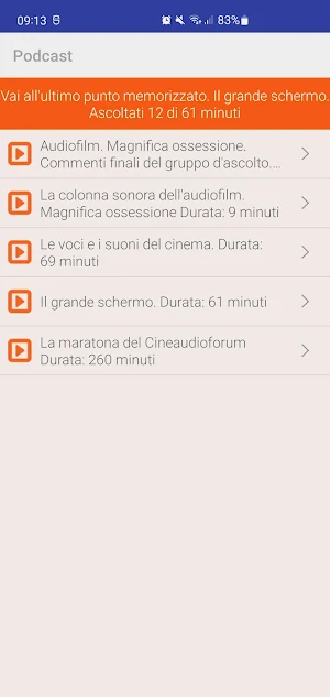 CineRadio for the blind Screenshot 2