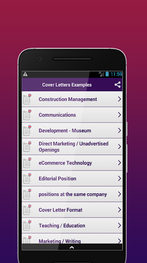 Cover Letters Examples Screenshot 1