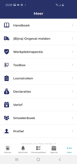 Hanze Projectinrichting Screenshot 1