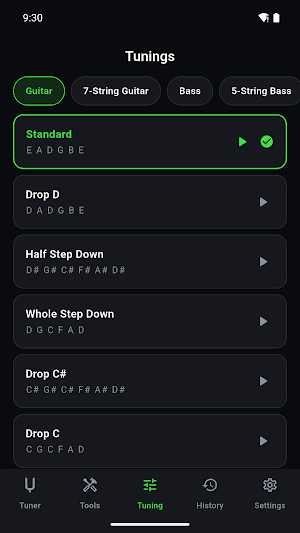 Boring Guitar Tuner Screenshot 2