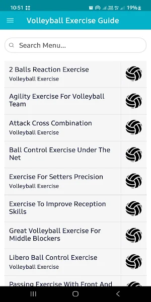 Volleyball Exercise Guide Screenshot 0