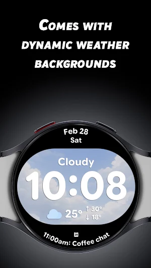 Aura Weather 2 - Watch face Screenshot 1