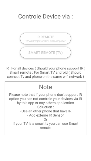 Universal remote control for Tv & AC, DVD, STB Screenshot 1