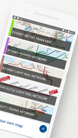 SYDNEY METRO TRAIN FERRY MAP Screenshot 1