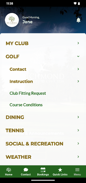 Richmond Country Club Screenshot 1