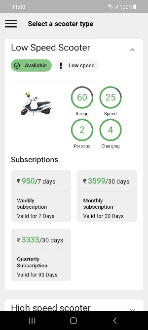 VA-YU Electric Scooter Rentals Screenshot 1