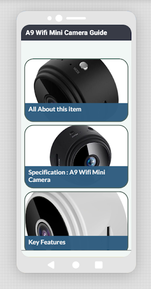 A9 Wifi Mini Camera App Guide Screenshot 1