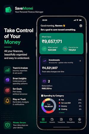 SaveMonei: AI Money Manager Screenshot 1