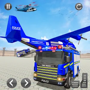 Police Fire Truck Transport Screenshot 0