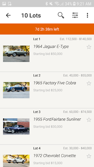 Motorious Online Auctions Screenshot 1