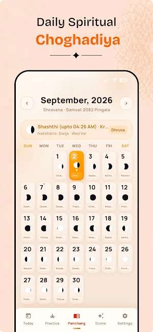 Hindu Calendar Panchang 2026 Screenshot 2