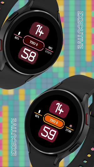 EXD121: Digital Watch Face Screenshot 0