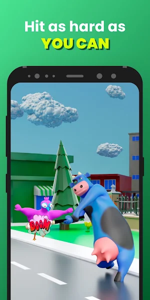 Crazy cow: Test your strength Screenshot 1