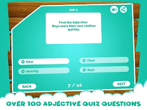 Learning Adjectives Quiz Games - Grammar For Kids Screenshot 2