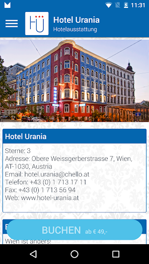 Hotel Urania Screenshot 1