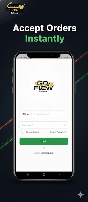 Goflow DeliveryBoy app Screenshot 0