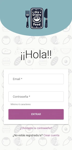 MyDiaryFood Screenshot 0
