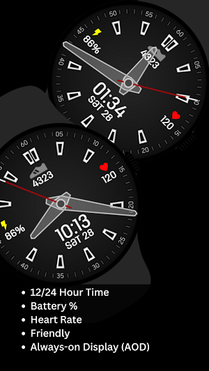 SimpleFit Analog Watch Face Screenshot 1