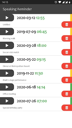 Speaking Reminder - Voice Reminder - Audio Screenshot 2