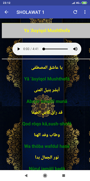 Sholawat Arabic Latin Audio Screenshot 3