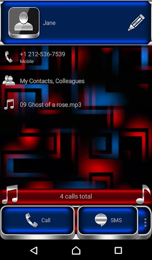 Skull on Fire Dialer theme Screenshot 1