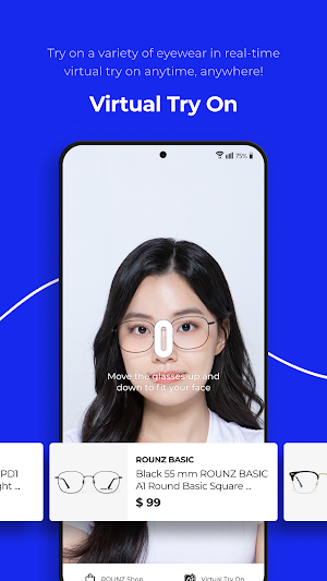 ROUNZ - AR try on eyewear shop Screenshot 2
