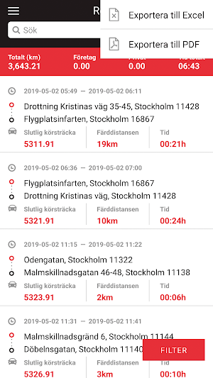 MiniFinder Triplog Screenshot 3