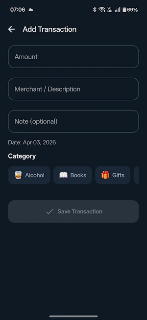 ZenSpend: AI Expense Tracker Screenshot 1