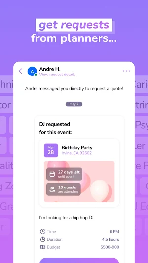 Instaparty - Vendors Screenshot 1