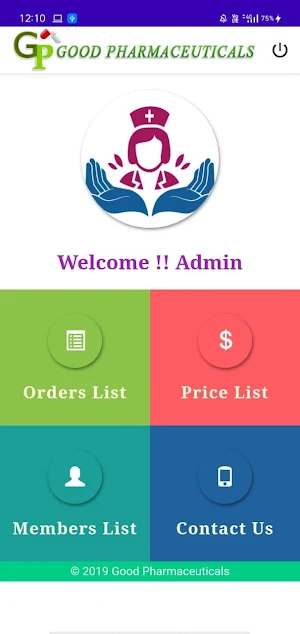 Good Pharmaceuticals Admin Screenshot 1