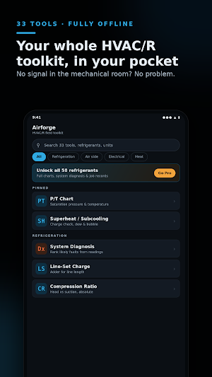 Airforge: HVAC/R Field Tools Screenshot 0